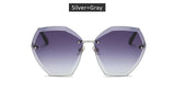 Oversized Gradie Rimless Sunglasses