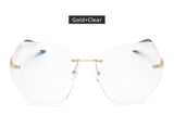 Oversized Gradie Rimless Sunglasses