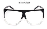 Big Frame Flat Top Women Sunglasses