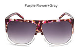 Big Frame Flat Top Women Sunglasses