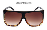 Big Frame Flat Top Women Sunglasses