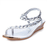 Sweet Crystal Rhinestone Summer Sandals