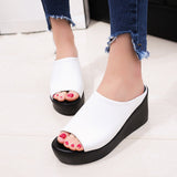 Leisure Fish Mouth Thick Bottom Sandles