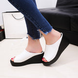 Leisure Fish Mouth Thick Bottom Sandles